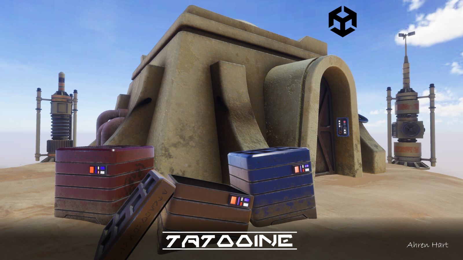 Star Wars Tatooine Environment diorama 