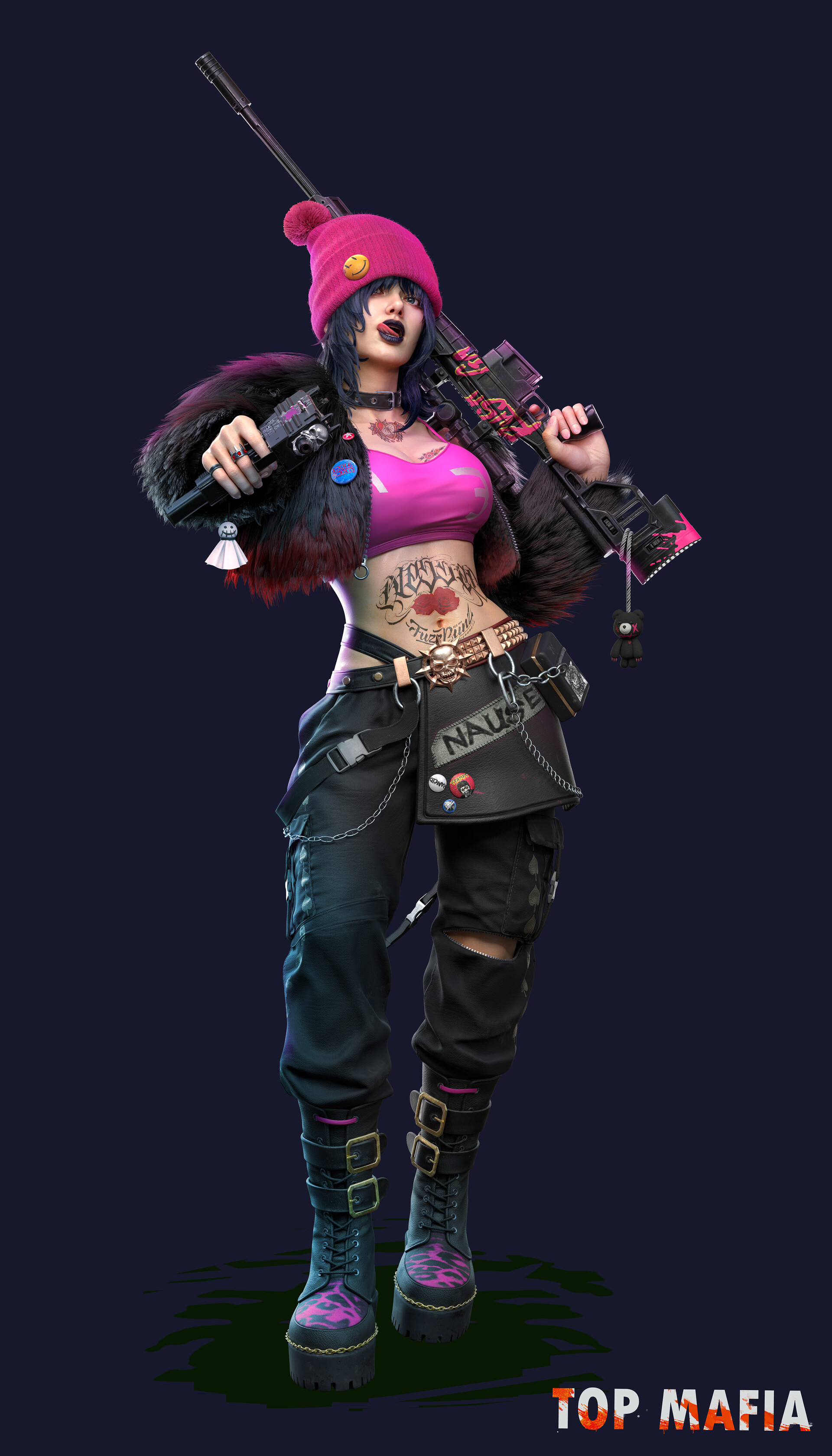 ArtStation - Punk Style - Gangster Girl