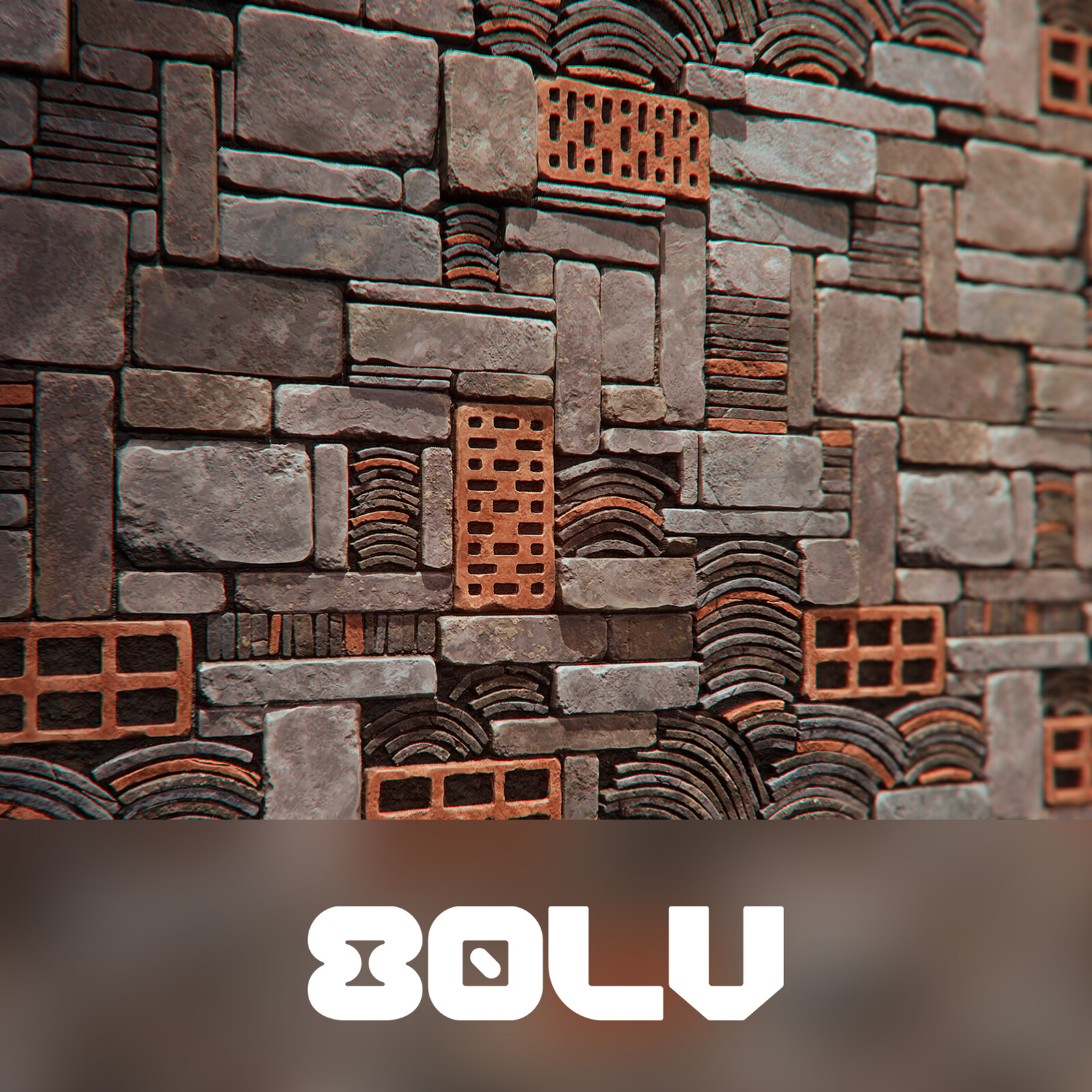 80.lv Article - Using ZBrush+Substance Designer Combo to Create a Brick Material