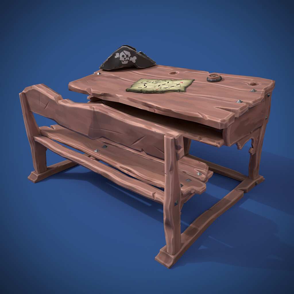 ArtStation - Pirate Children's Desk
