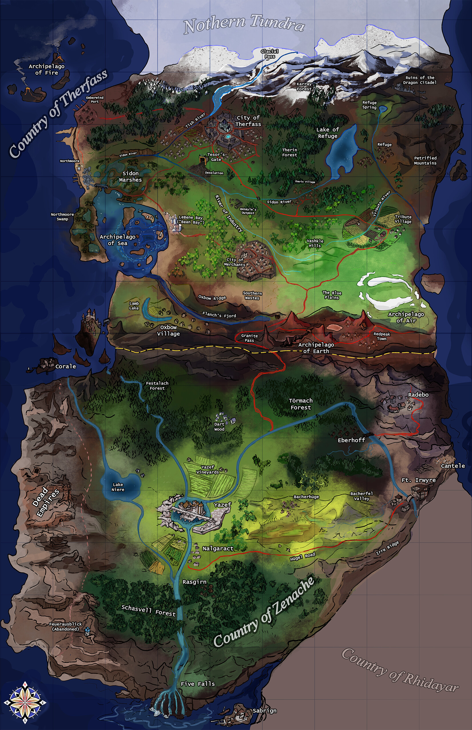 ArtStation - World of Terah Map Design