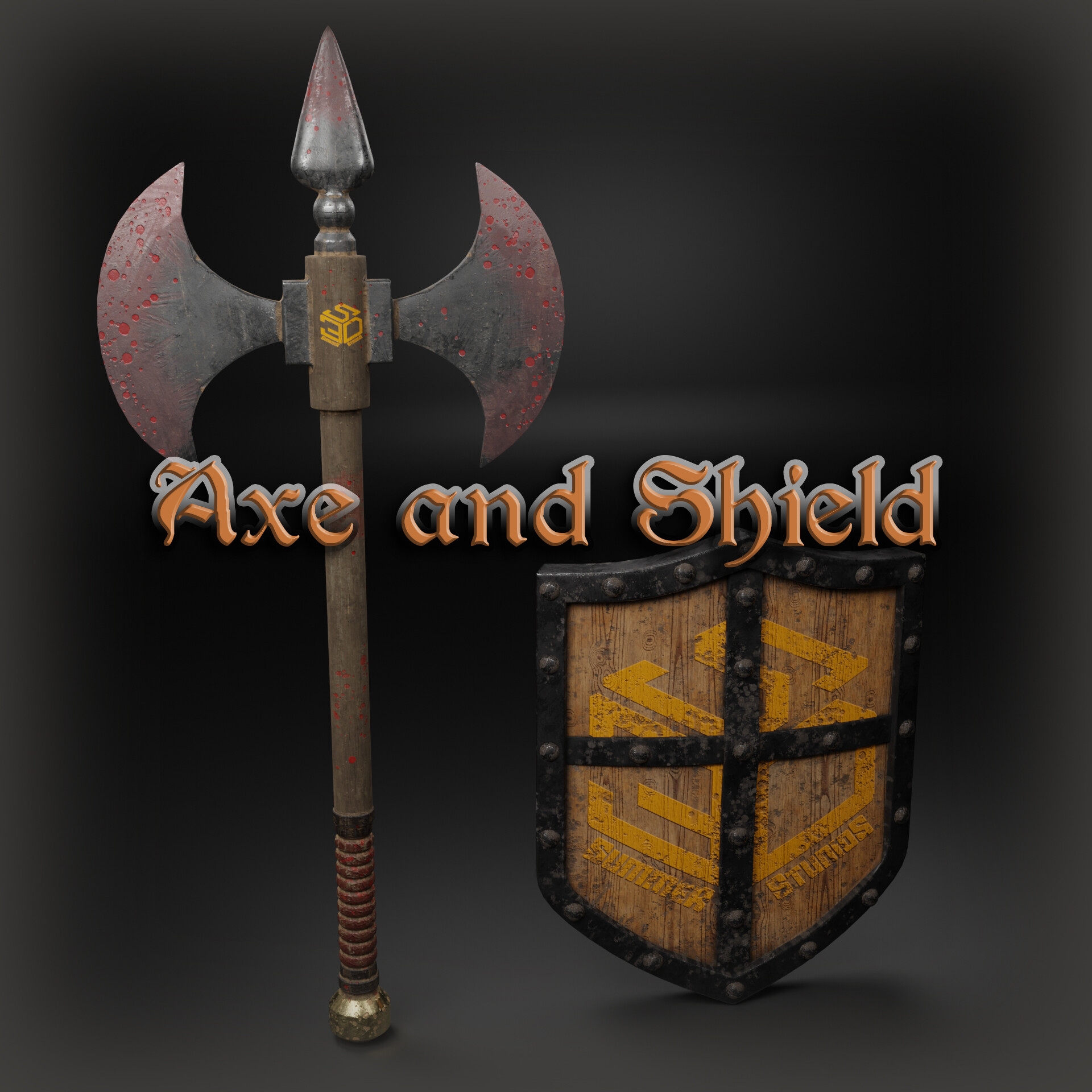 ArtStation - Axe and Shield