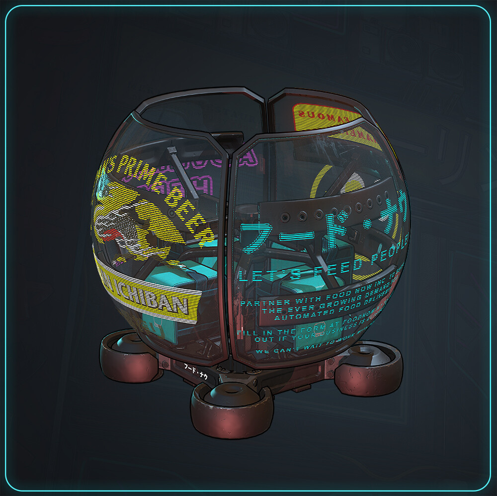 ArtStation - Neo Tokyo - Food Delivery Drone