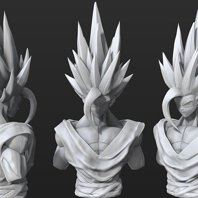 ArtStation - Beast Gohan Hair for Roblox UGC Creator.