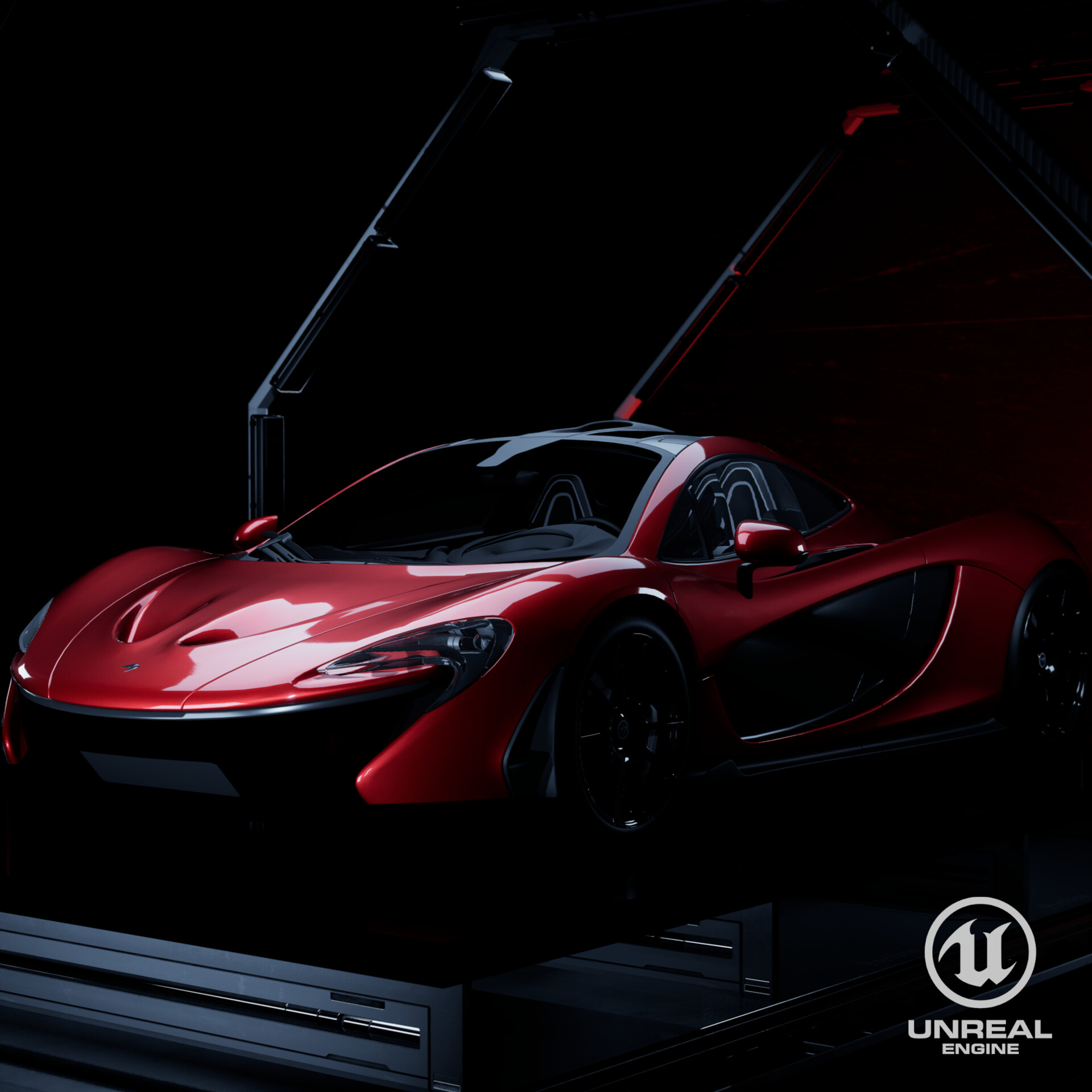 ArtStation AC Mclaren P1 Lighting