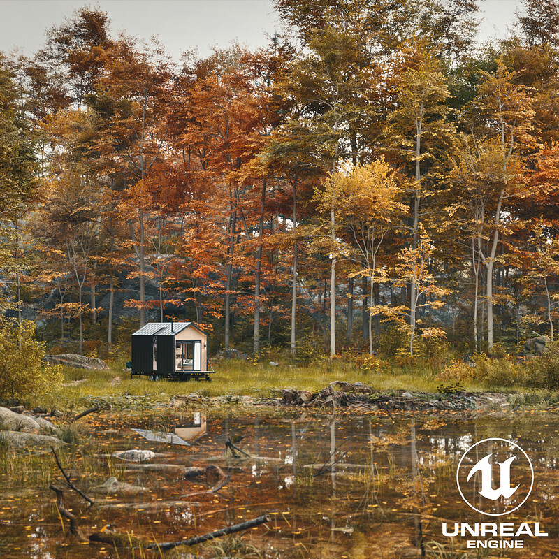 Tiny House Mini 01 Archviz
