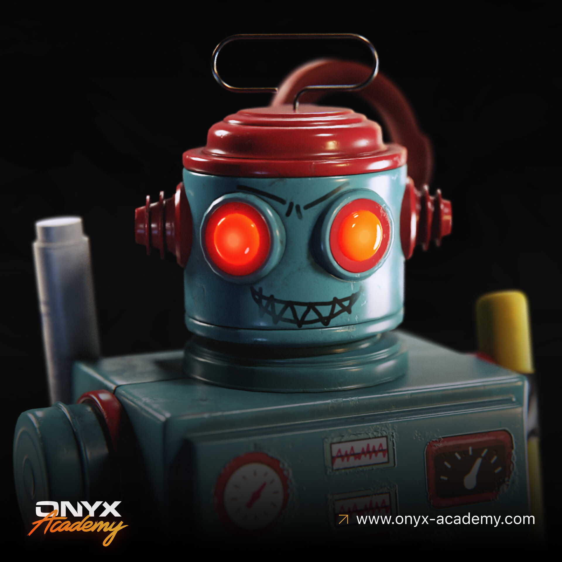 ArtStation - Evil Robot Toy - Onyx Academy Project