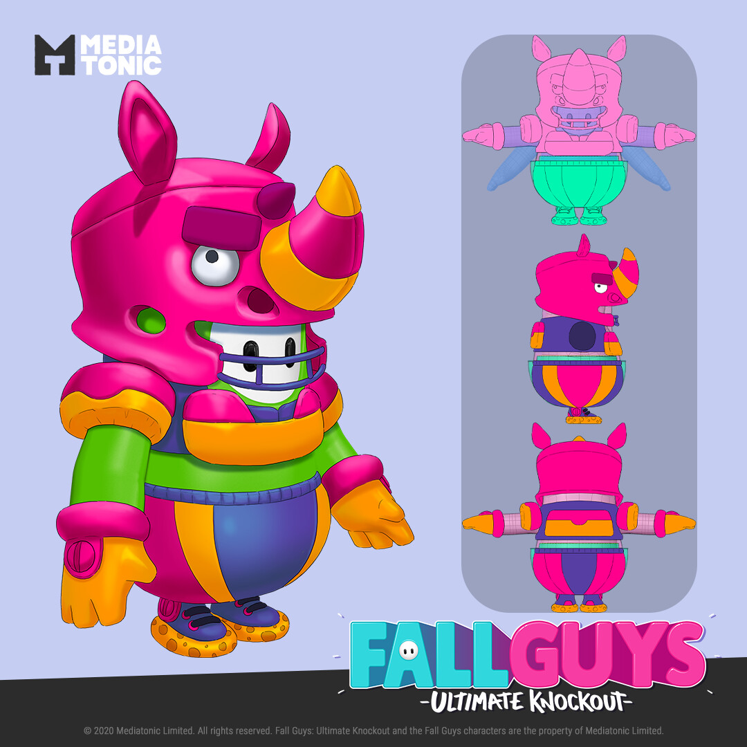 ArtStation - Fall Guys: Rhino Racer Costume
