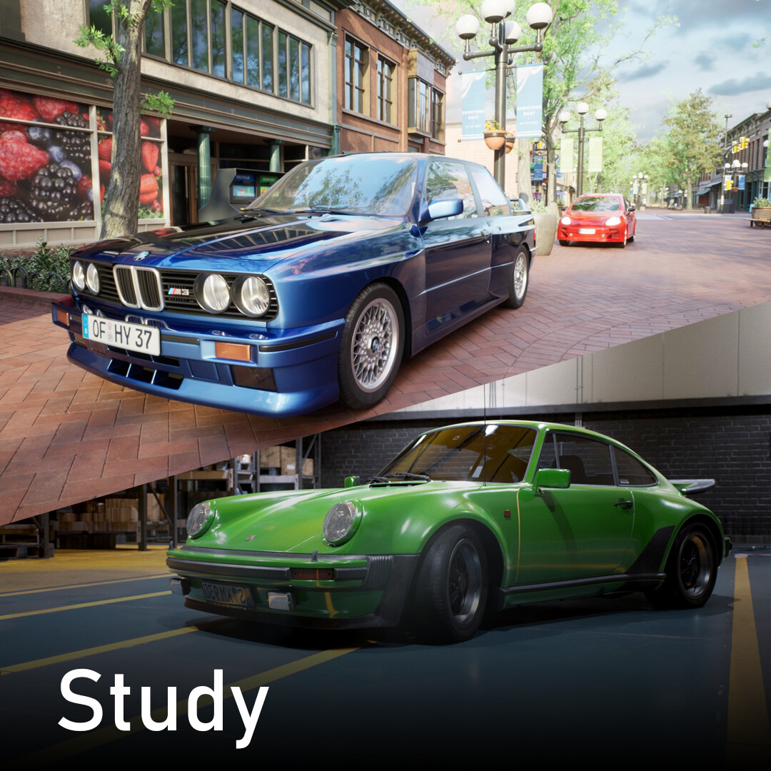 Car render studies