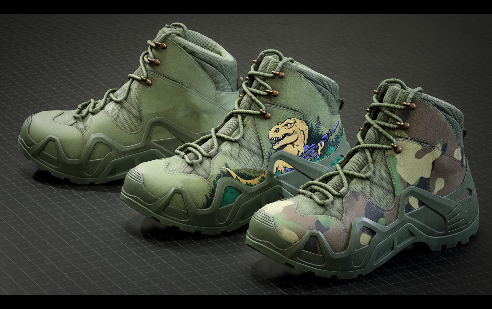 ArtStation - M6 military boots