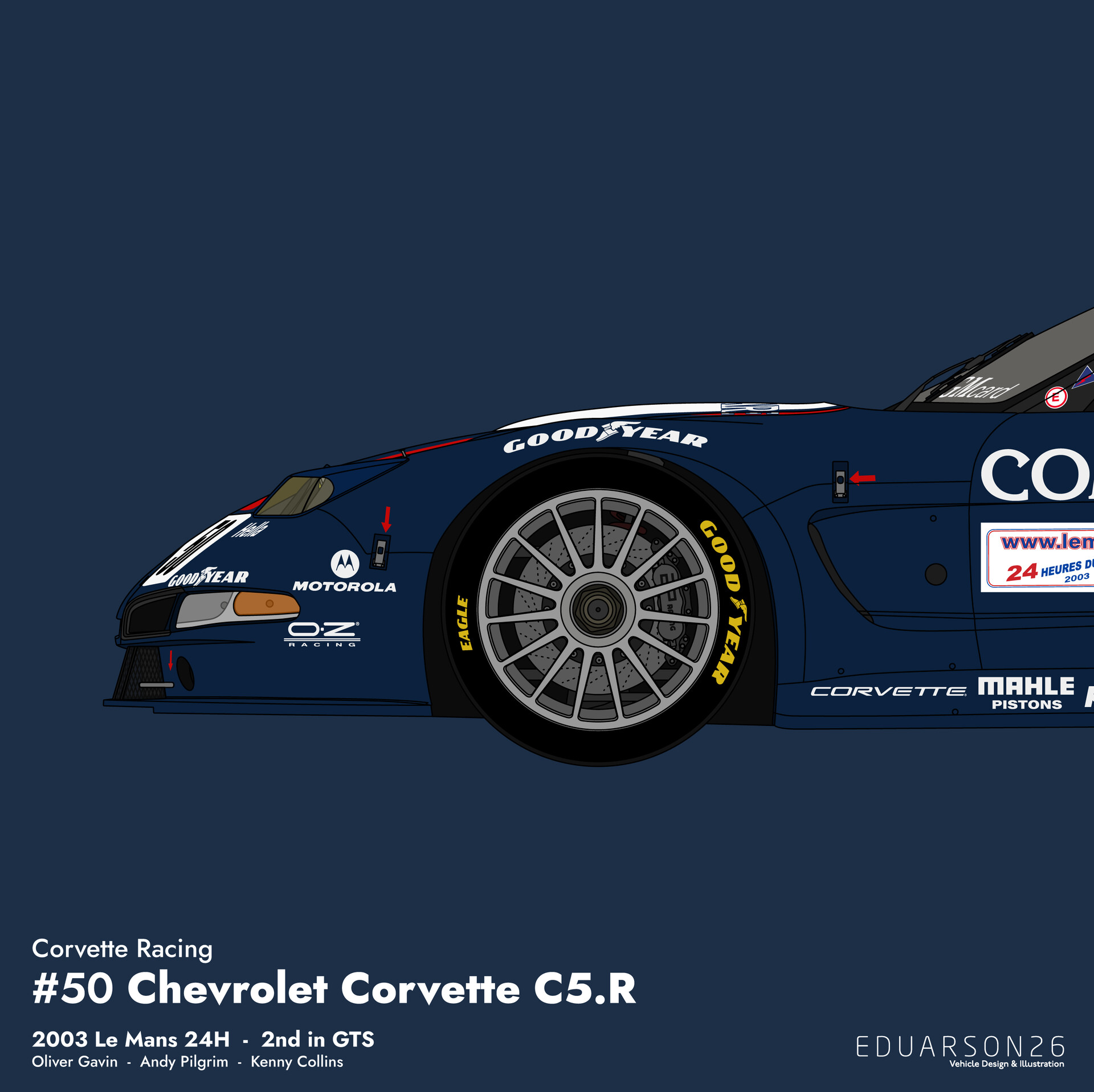 Discontinuedrare Item Aa1/18 Chevrolet Corvette C5R Alms Gts