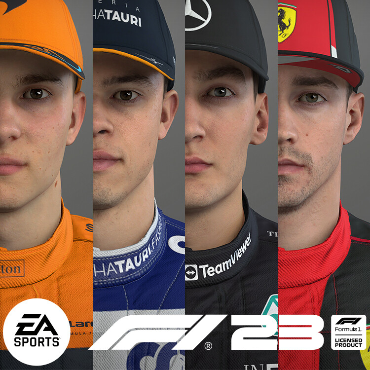 ArtStation - F1 2023 - Driver Heads