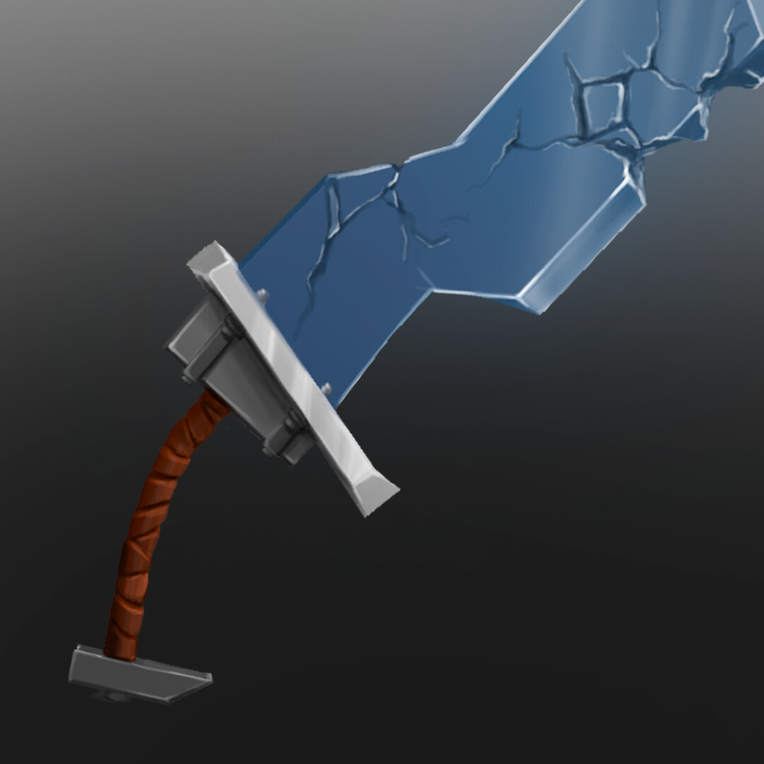 ArtStation - Blue rock sword