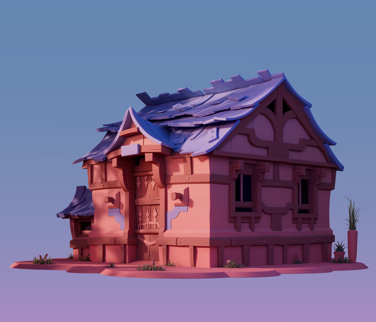 ArtStation - Mini House WIP