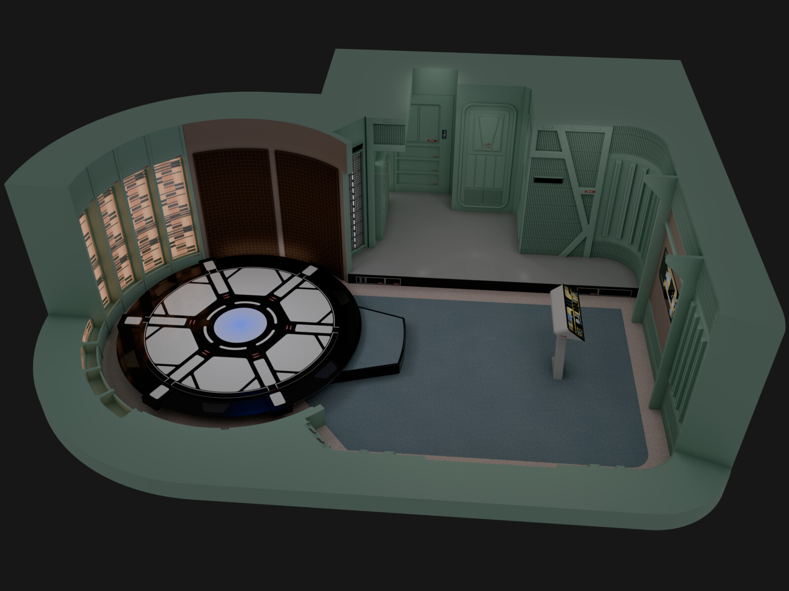 USS Enterprise-D - Deck 06: Transporter Room (2370)