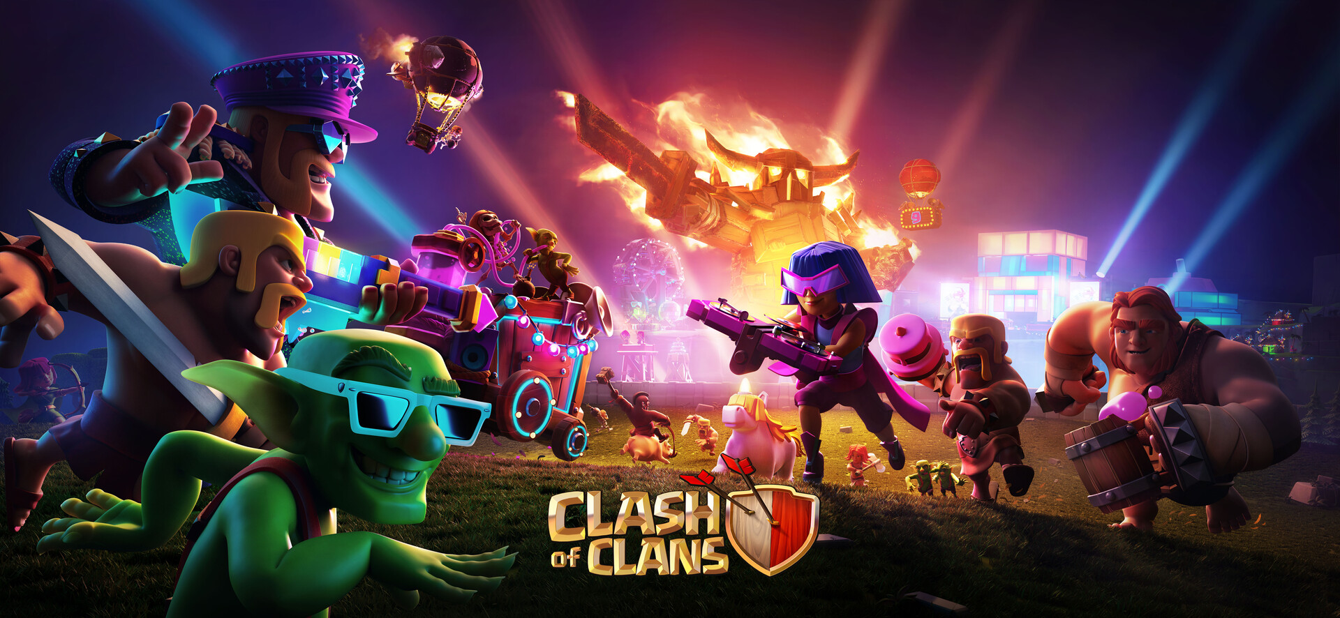 ArtStation Clash Of Clans Anniversary Loading screen