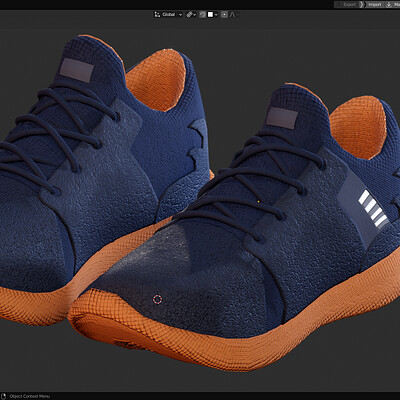 Skechers Shoes Style 1 - PBR - 4K Textures - Blender Cycles and Eevee