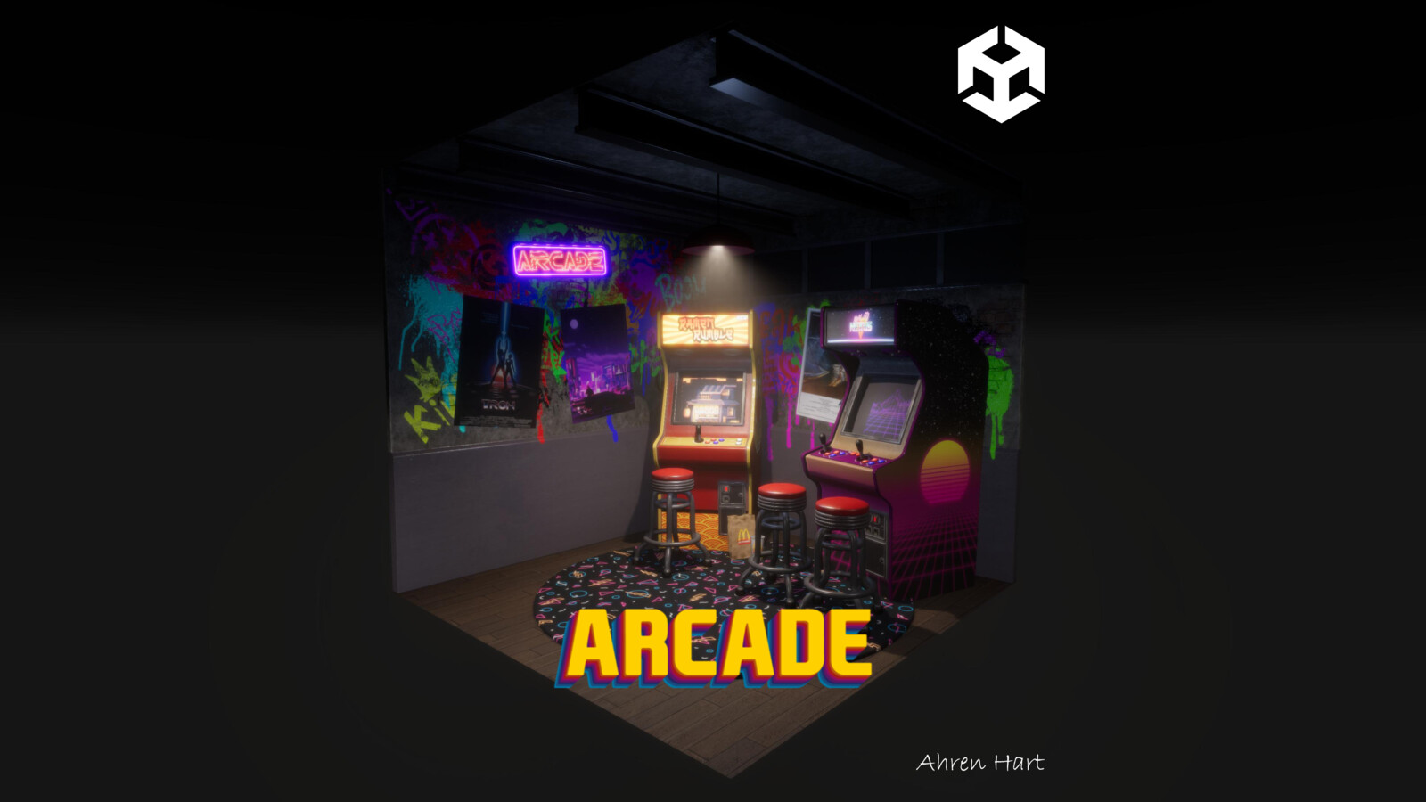 80's Retro Arcade Diorama