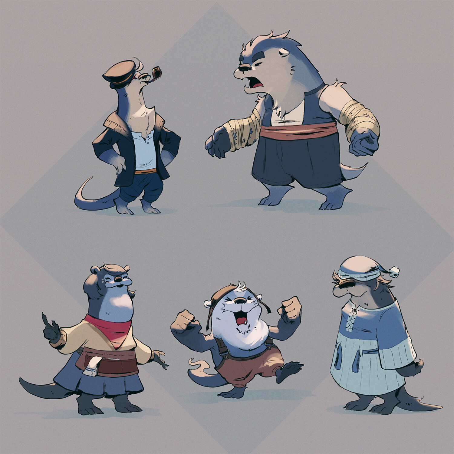 ArtStation - Otterfolk Characters