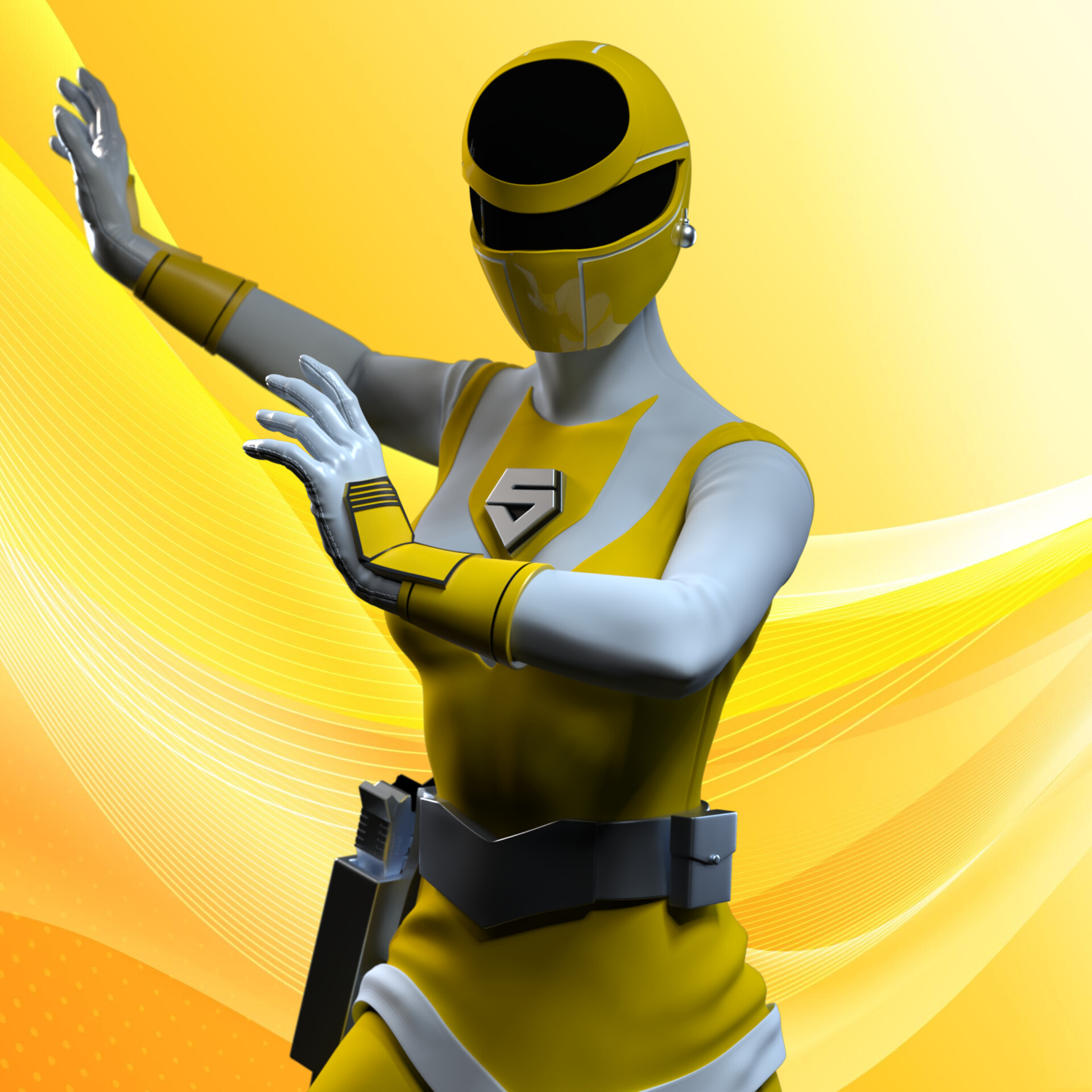 ArtStation Maskman Yellow Mask