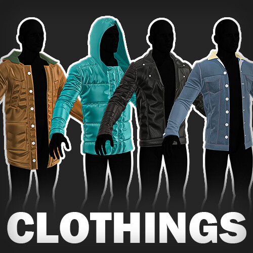 A collection of MARVELOUS DESIGNER garmets