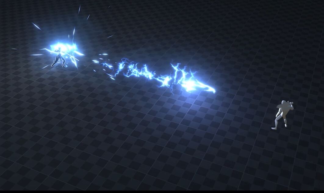 ArtStation Unity) Lightning projectile Vfx game effect