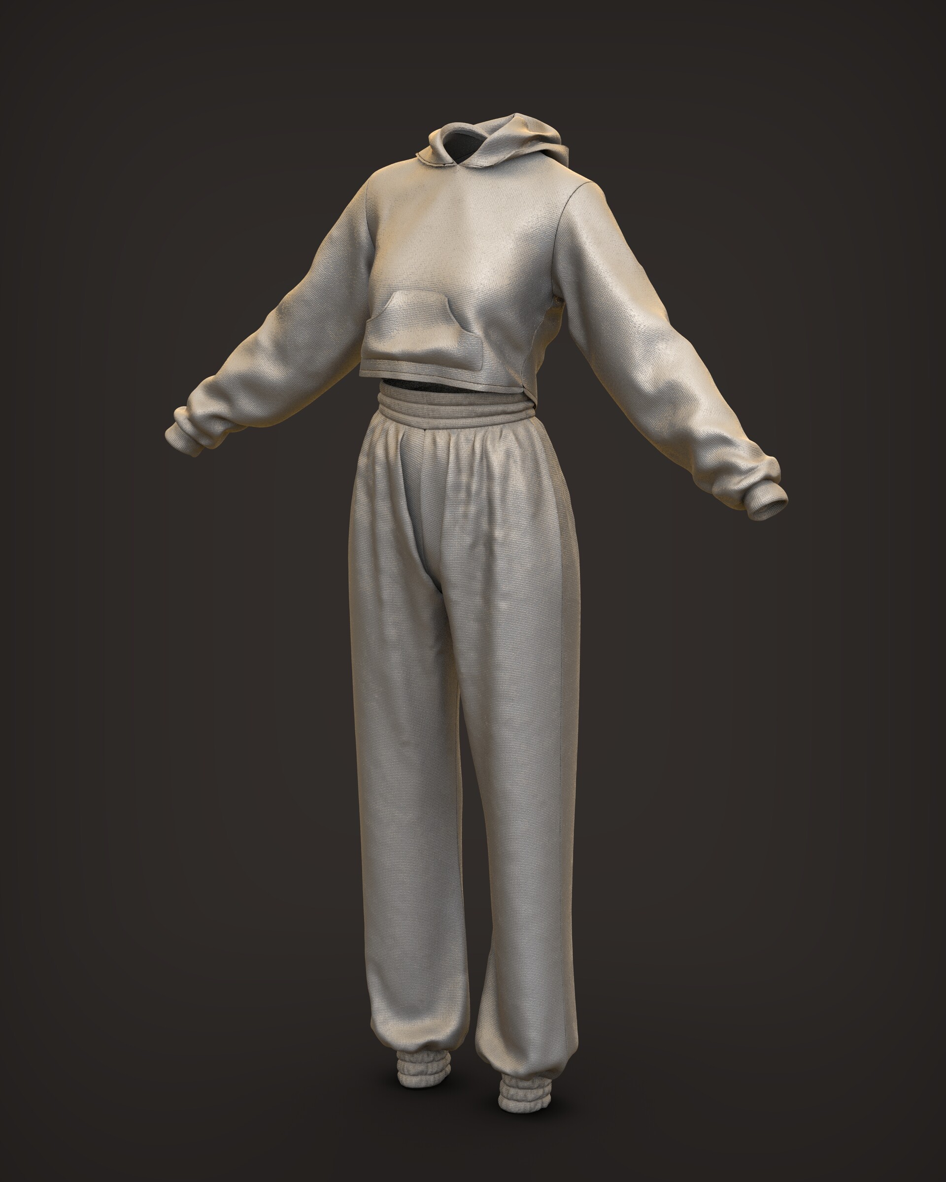 ArtStation - Female Hoodie ( Marvelous Designer )