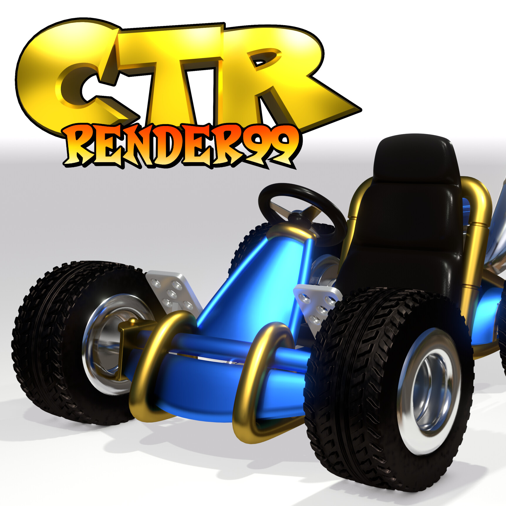 ArtStation - Crash's Kart | CTR Render99