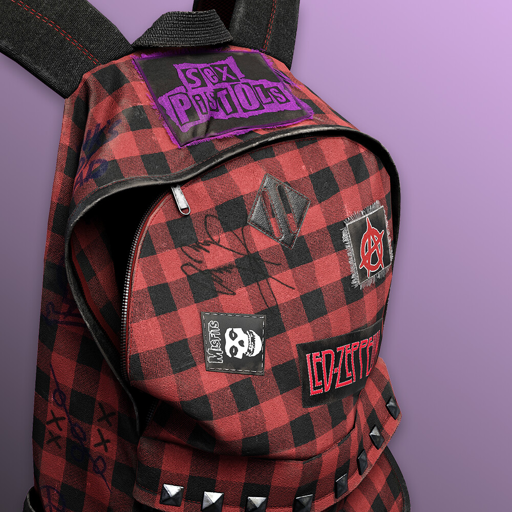 ArtStation - Punk Rock Backpack