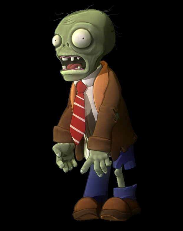 Artstation - 3d Recreation Of The Zombie From Plants Vs Zombies