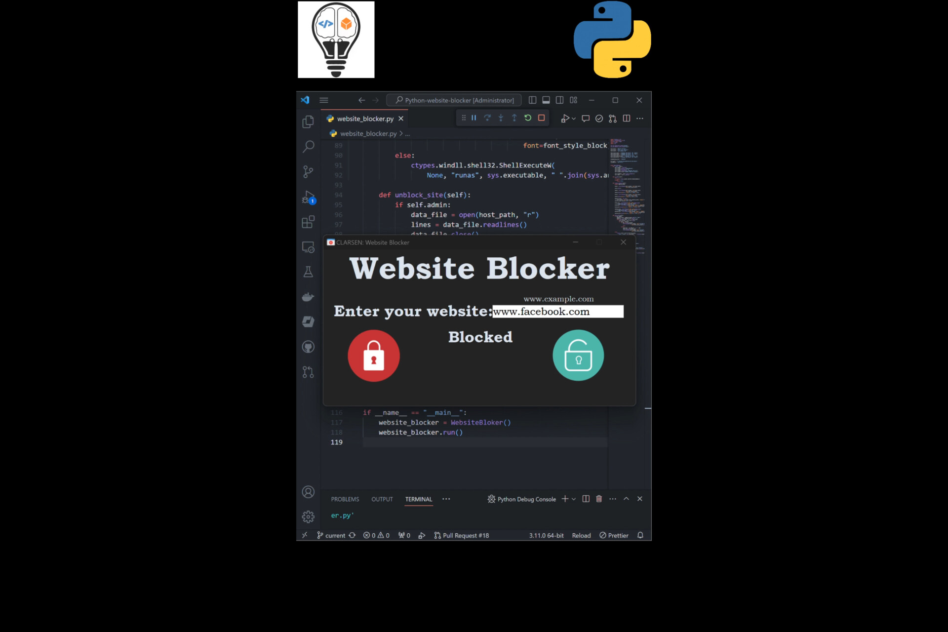 ArtStation - Python Website Bloker