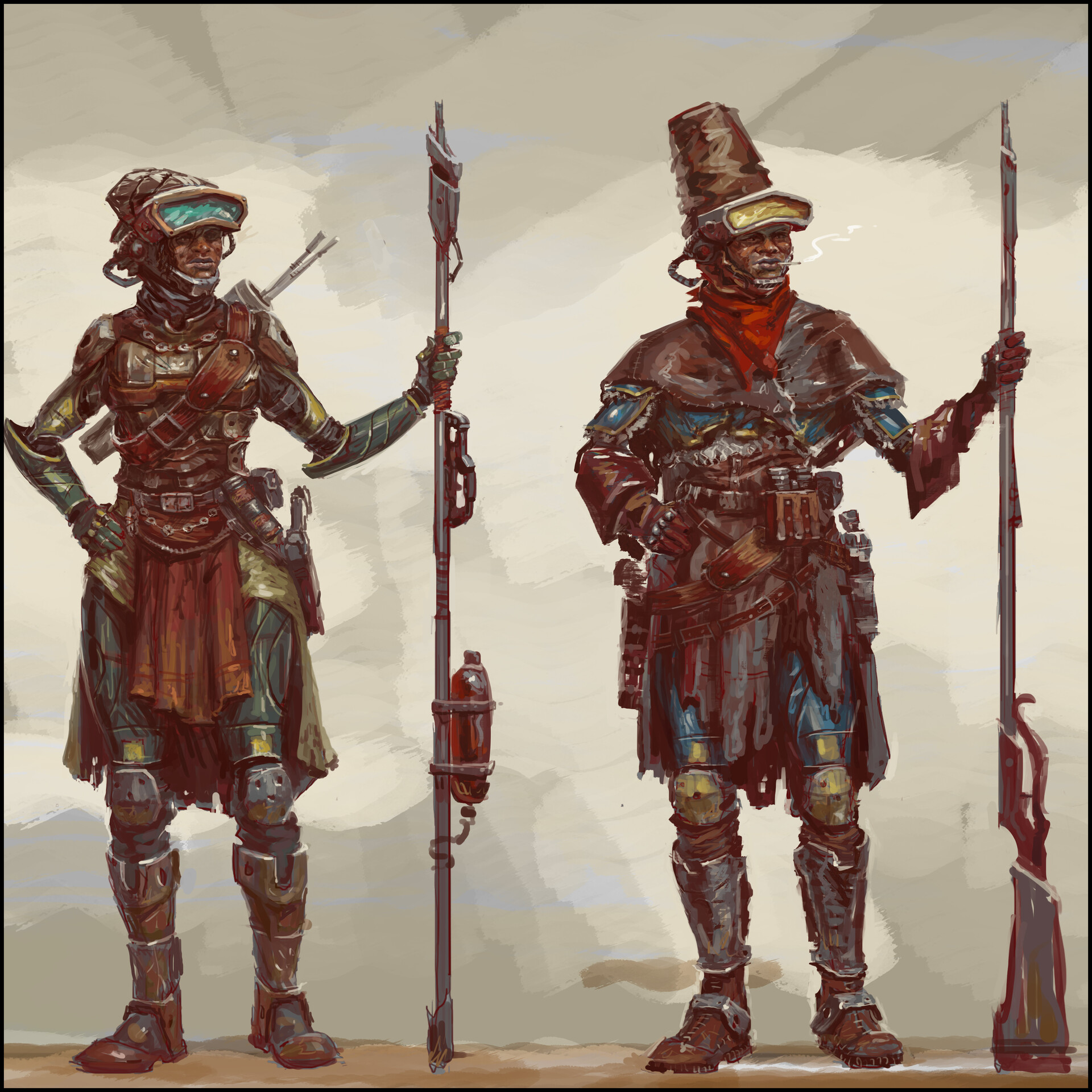 ArtStation - Desert Character Concepts