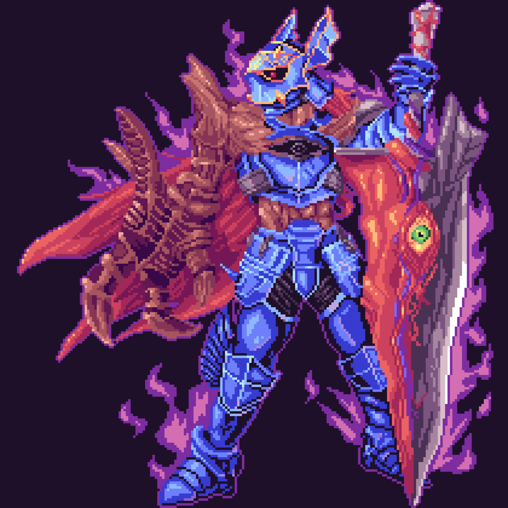 ArtStation - Nightmare-SoulCalibur Pixelart