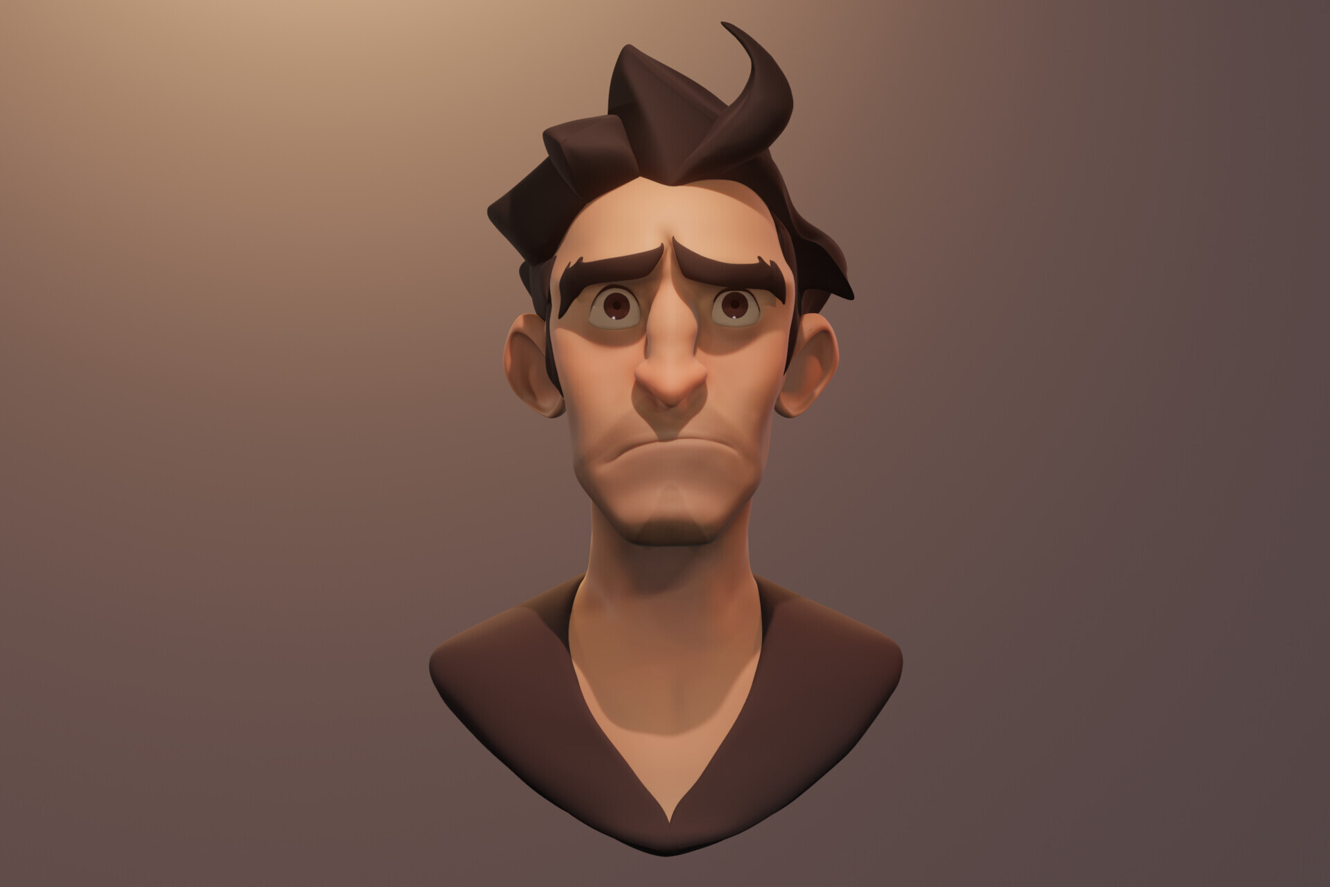 ArtStation - Nervous Man - Portrait