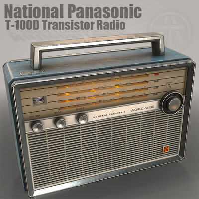 ナショナル パナソニック 古いラジオ T-100D National Panasonic Radio