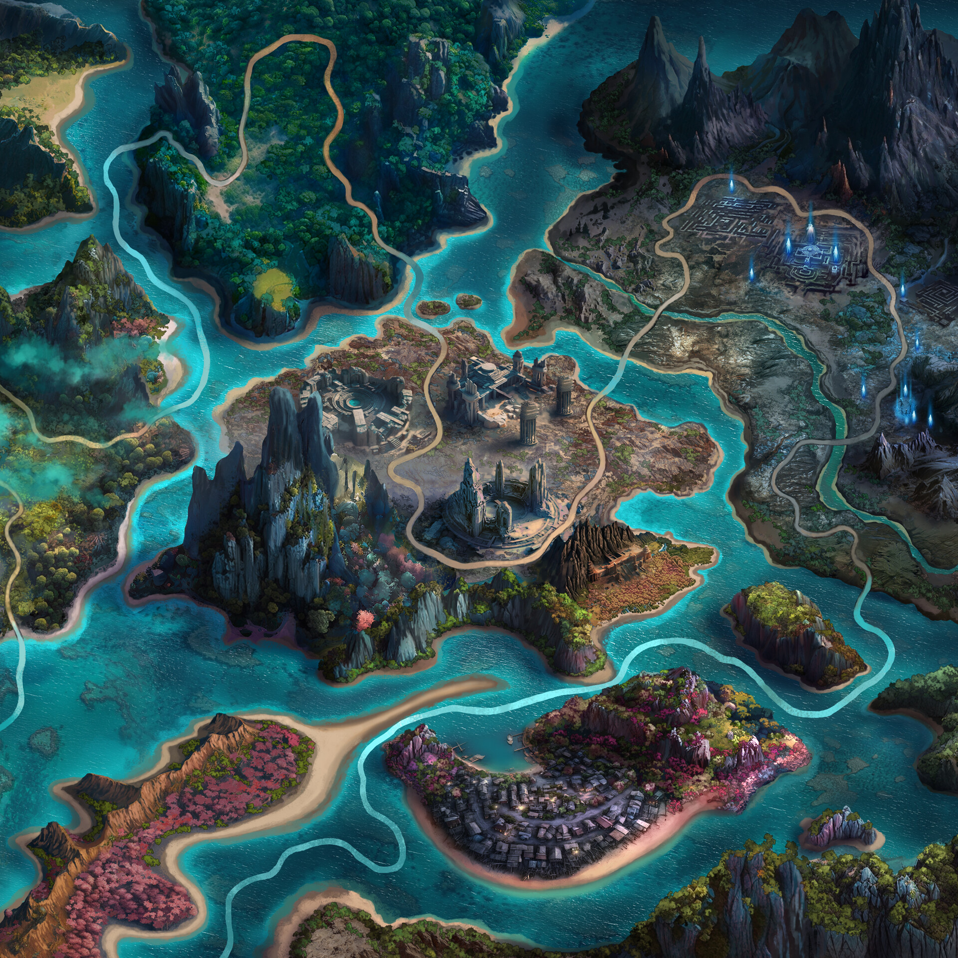 ArtStation Game Map Zone III