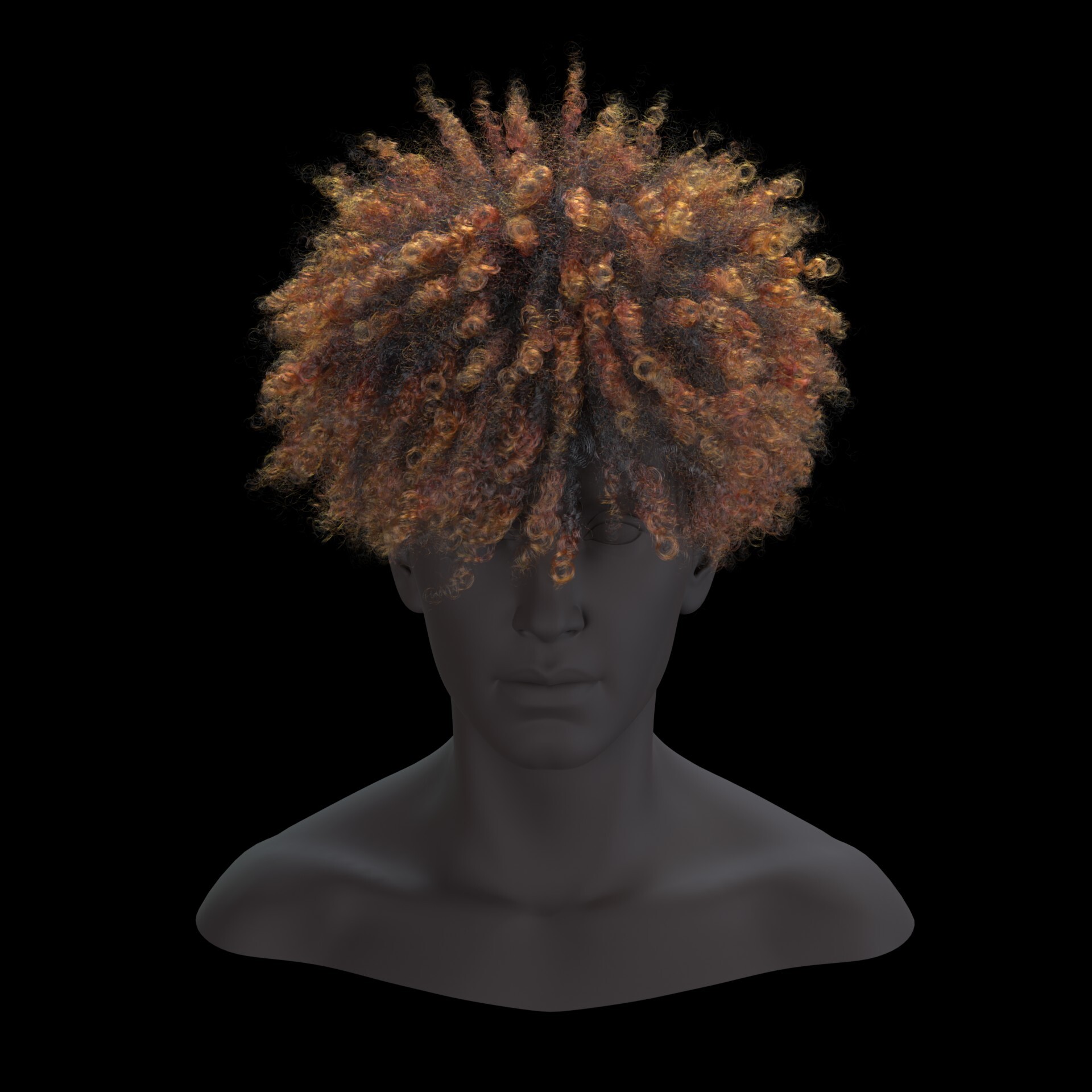 ArtStation - hair study: coily hair