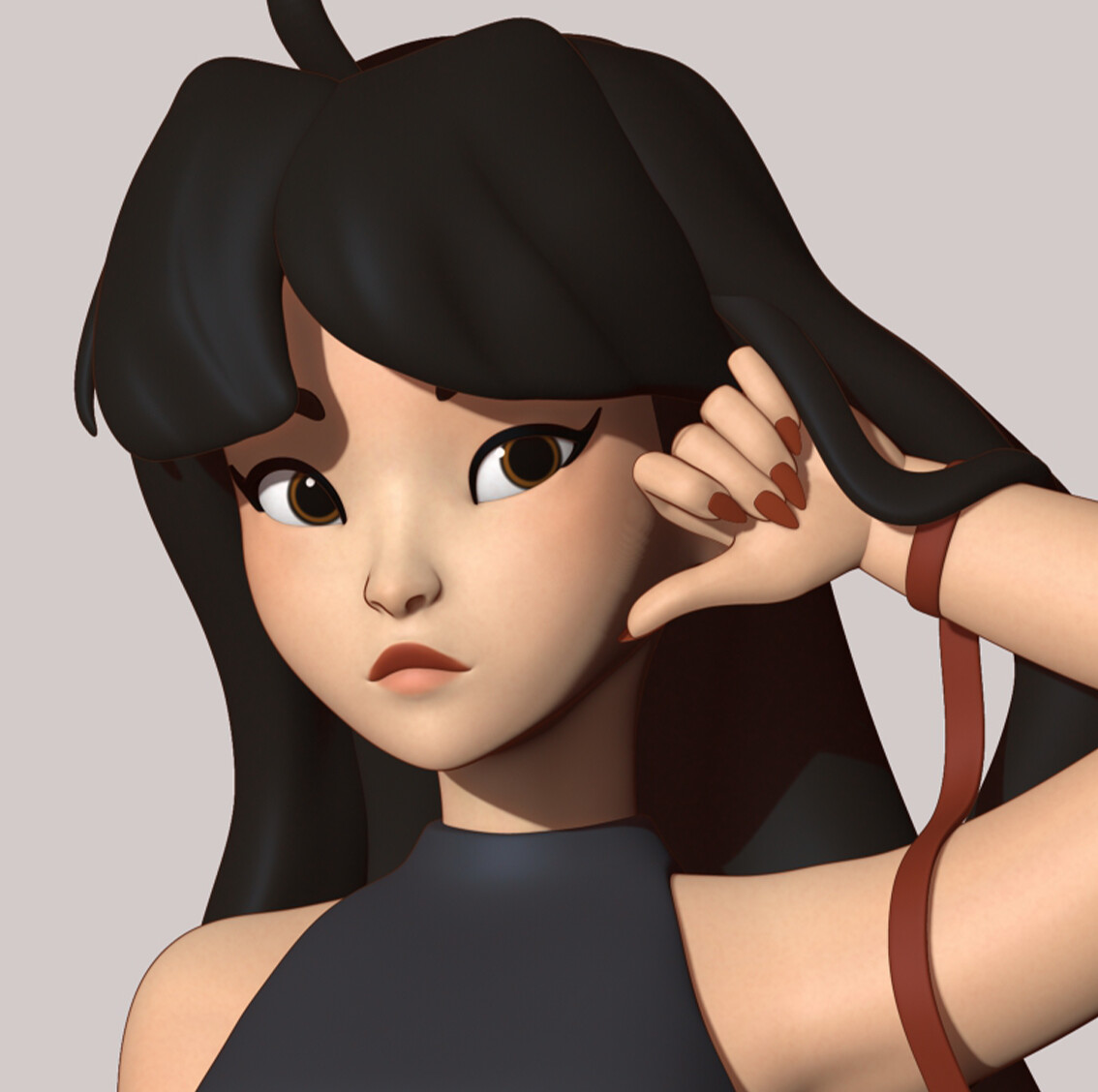 ArtStation Ribbon Girl Quick Sculpt Practice