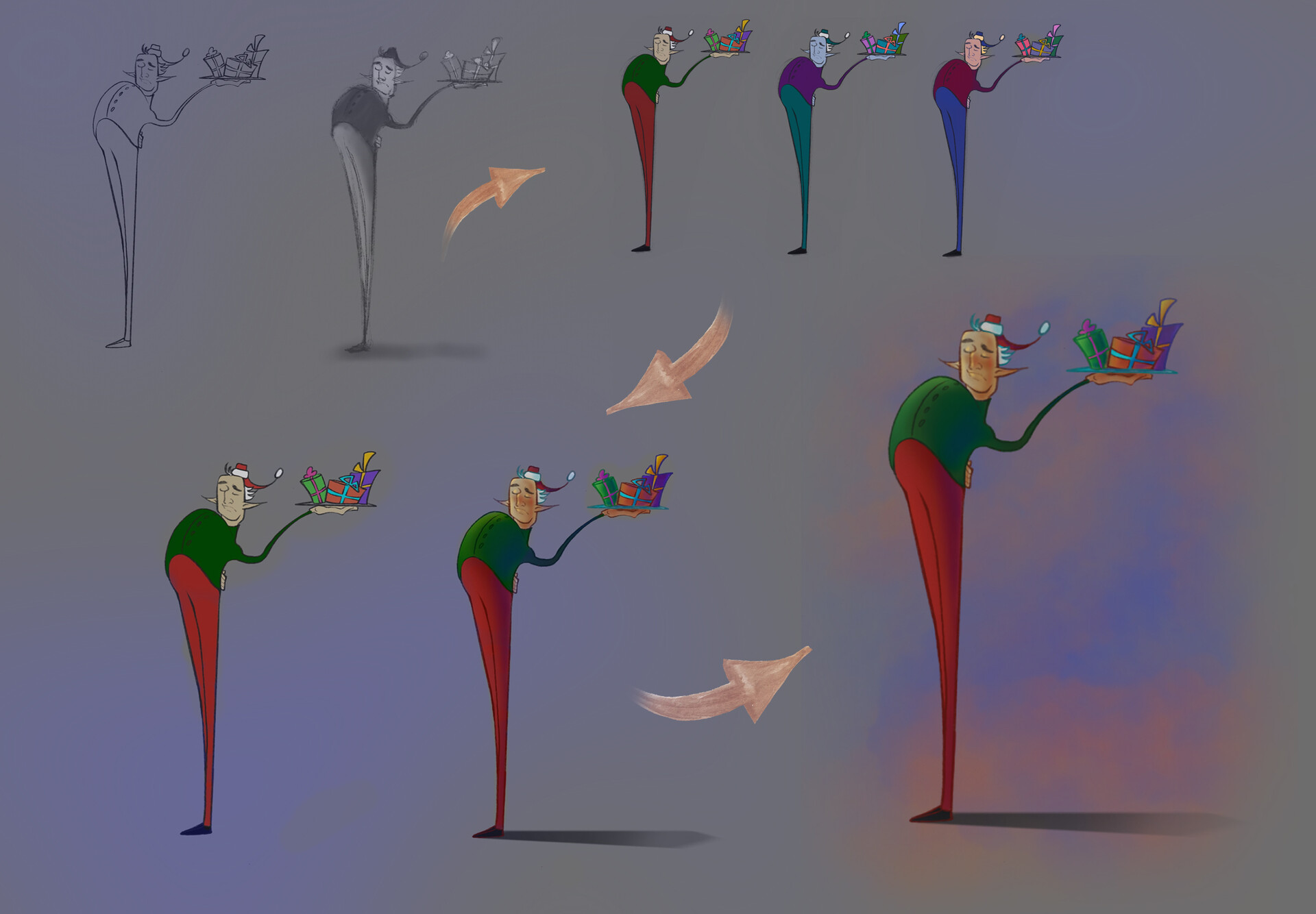 ArtStation - Elf Bernard 2D Character Design