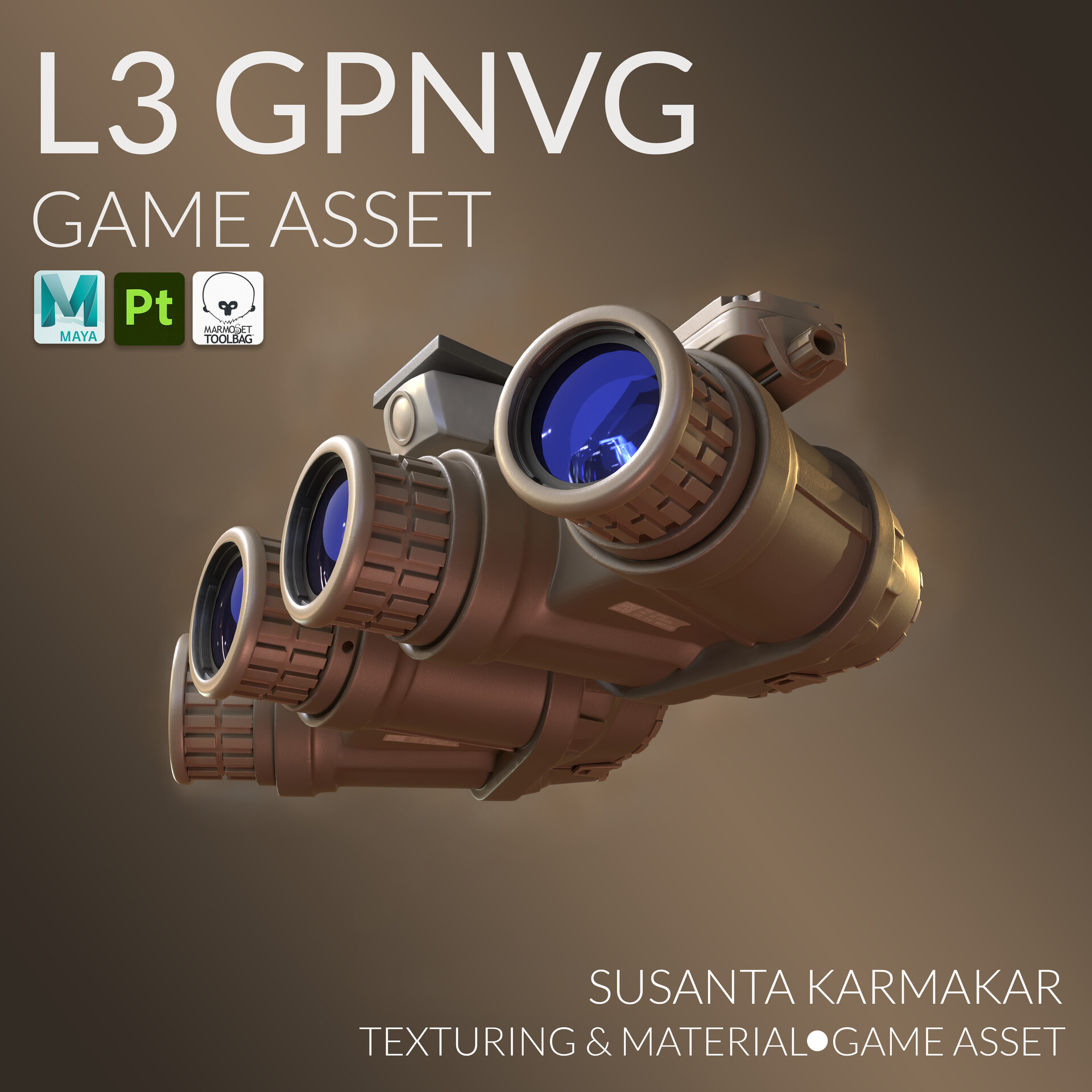 Artstation L3harris Gpnvg Low Poly Game Asset