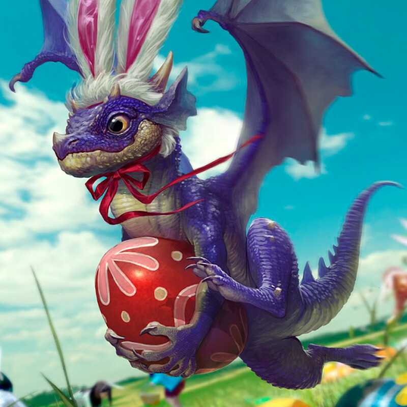 ArtStation - Easter - Egg Dragon