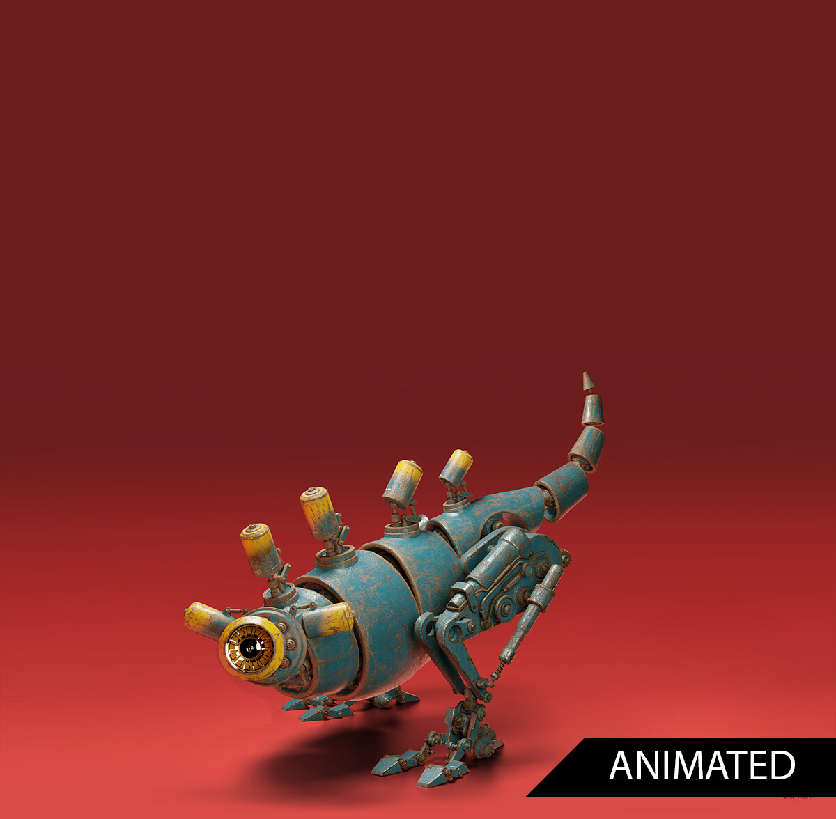 ArtStation - The Raptor On Red