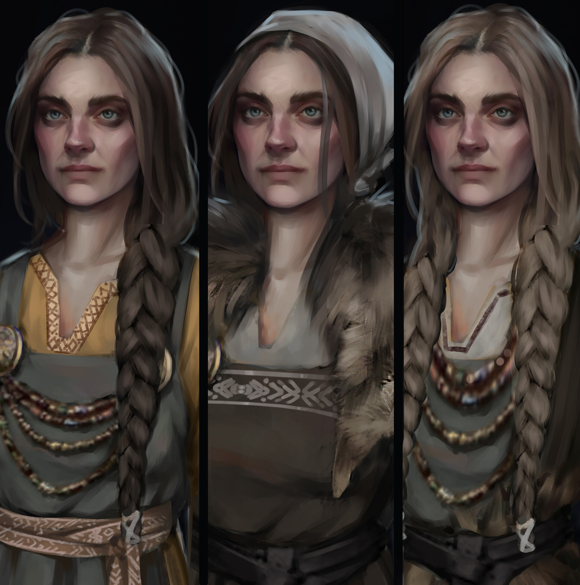 ArtStation - Aether Saga - villagers character concepts