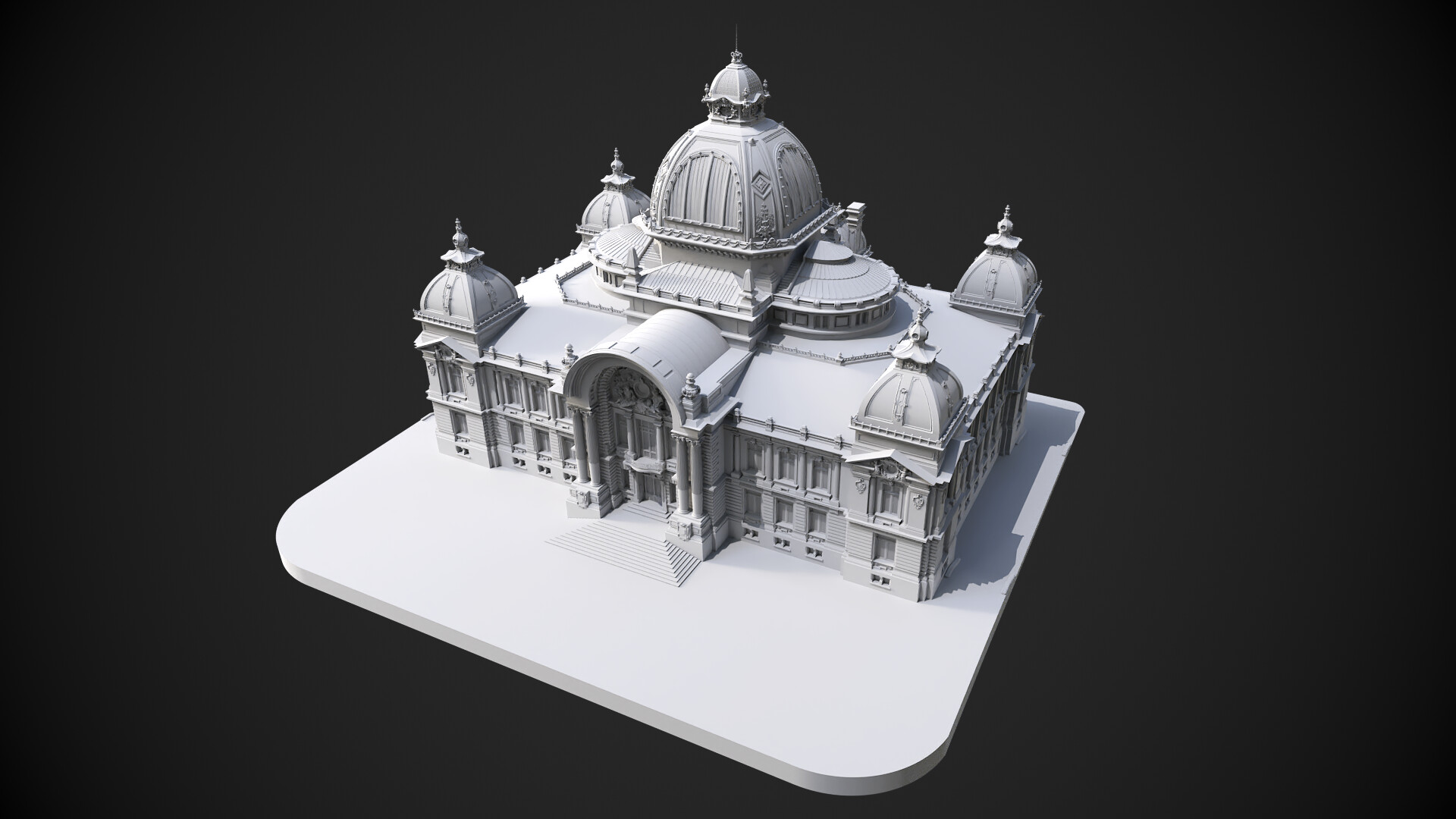 ArtStation - Palatul CEC 3D Model