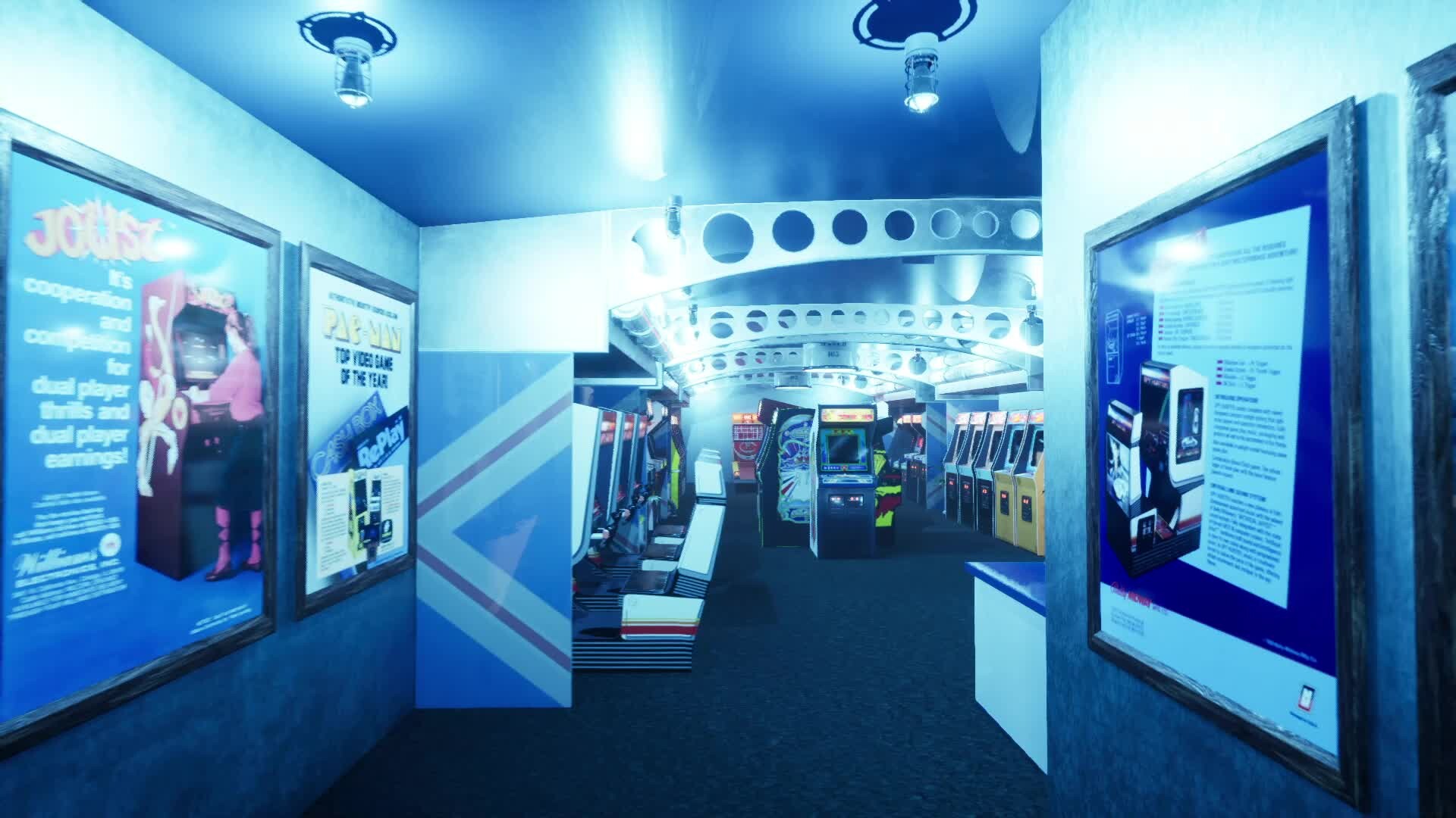 ArtStation - (WIP) Space Port Arcade Environment