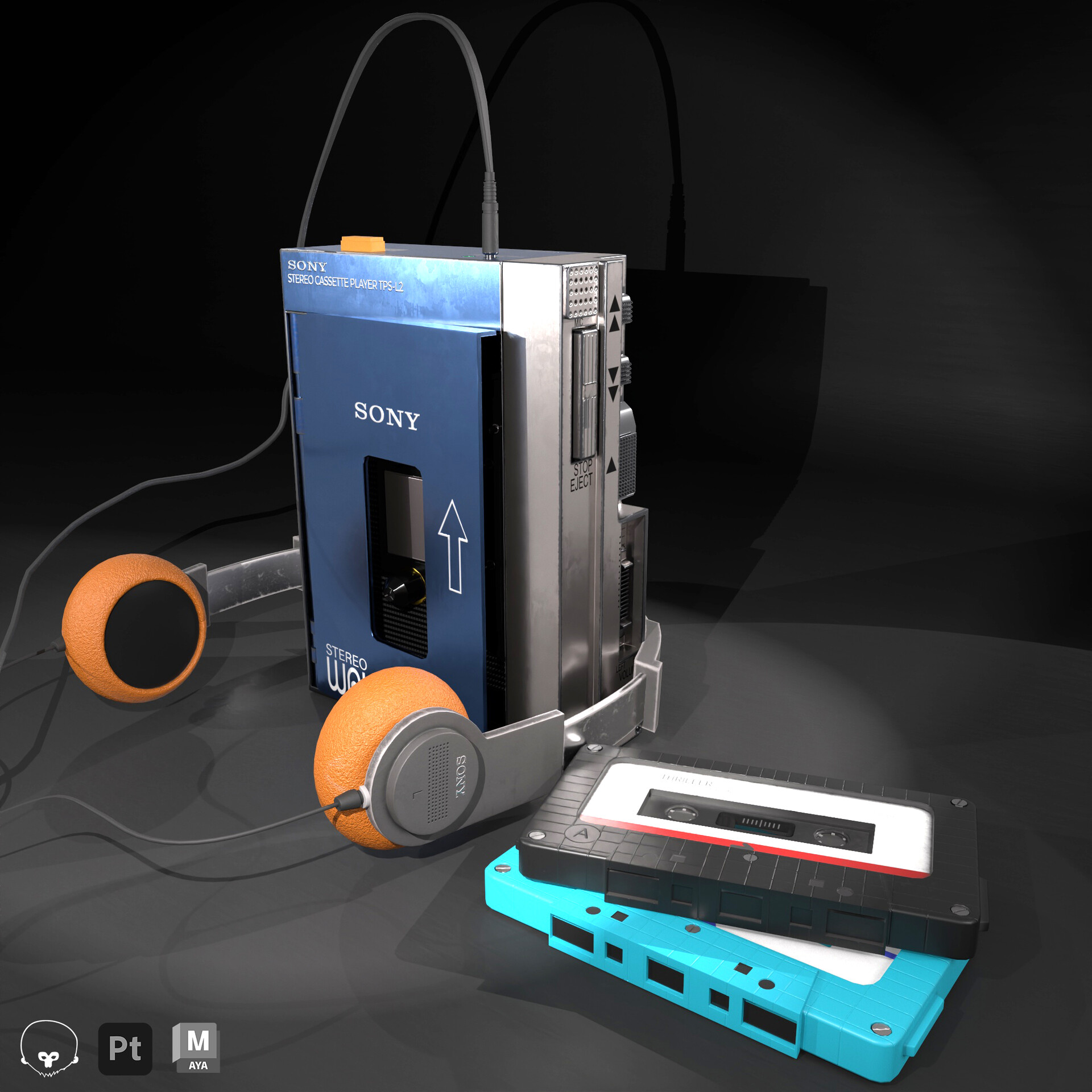 ArtStation - TPS-L2 Cassette Player