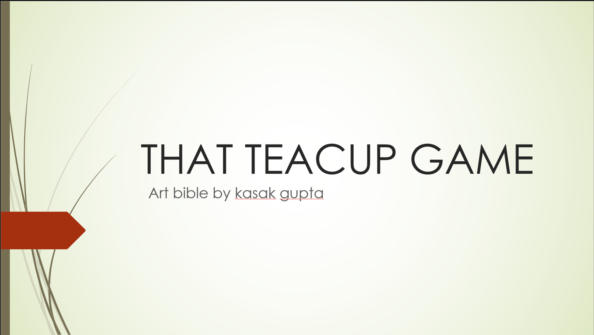 ArtStation THAT TEACUP GAME ART BIBLE