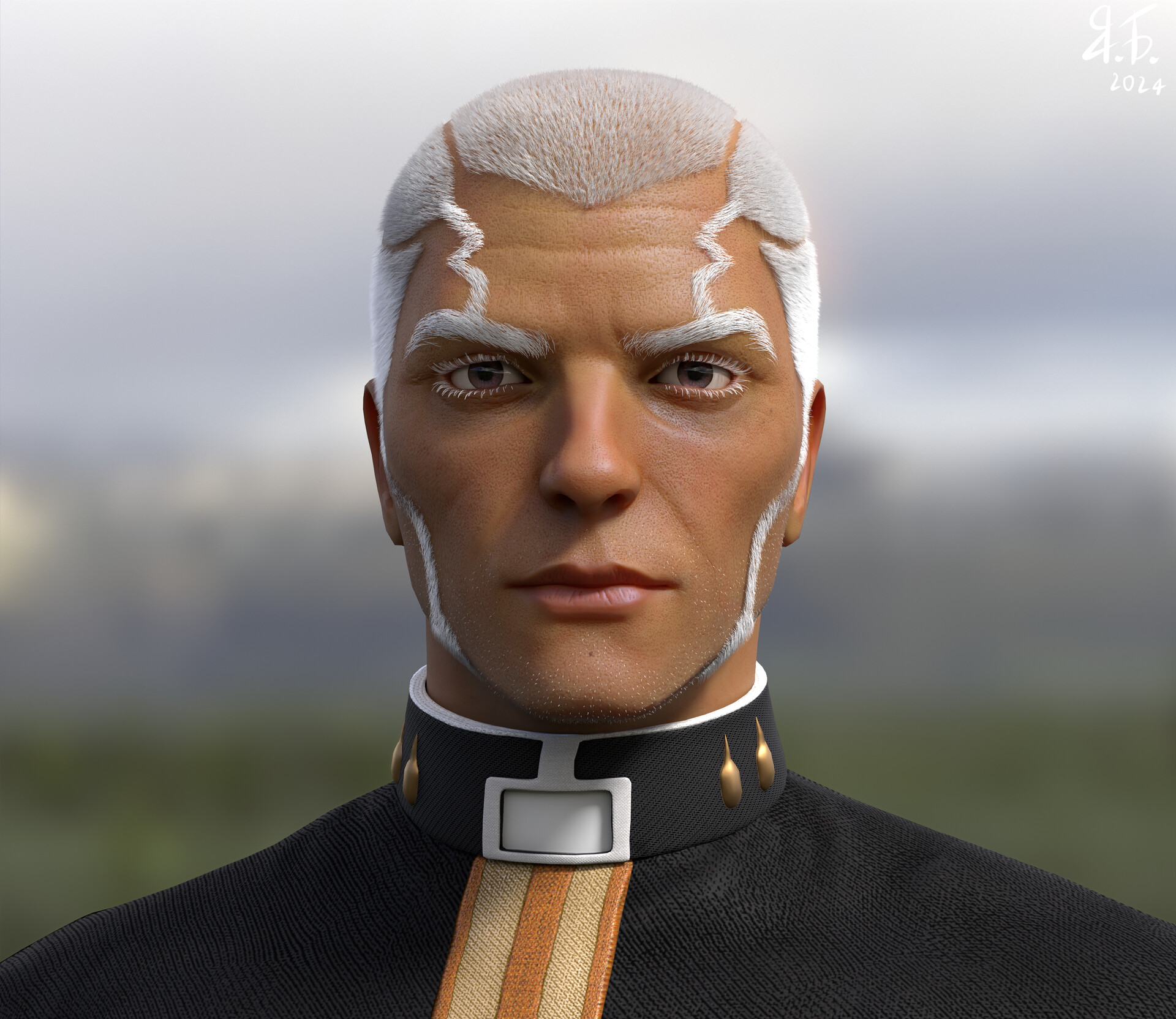 Artstation father pucci jojo s bizarre adventure 3d fan art