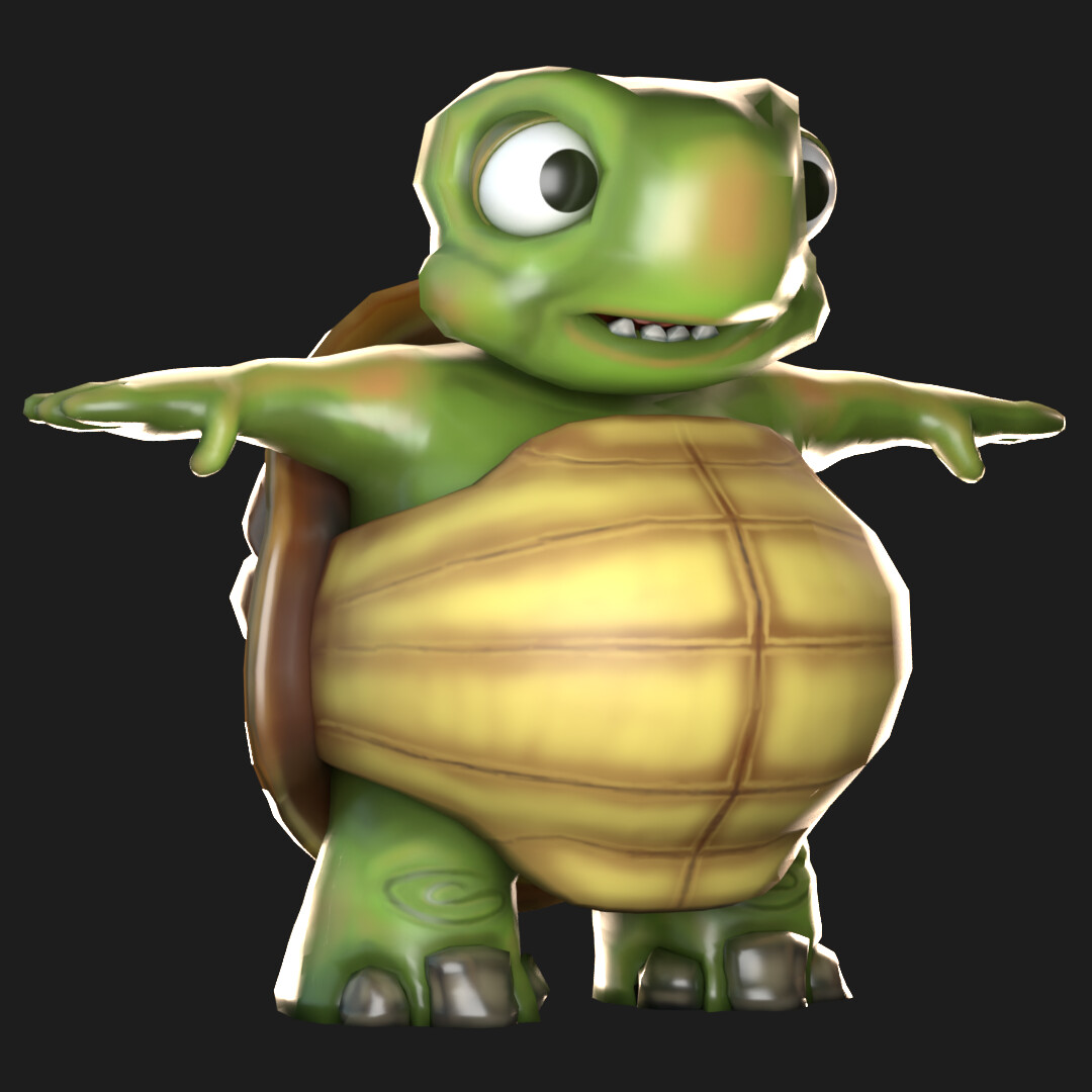 ArtStation - Intern Project - 3D Turtle Cartoon Character