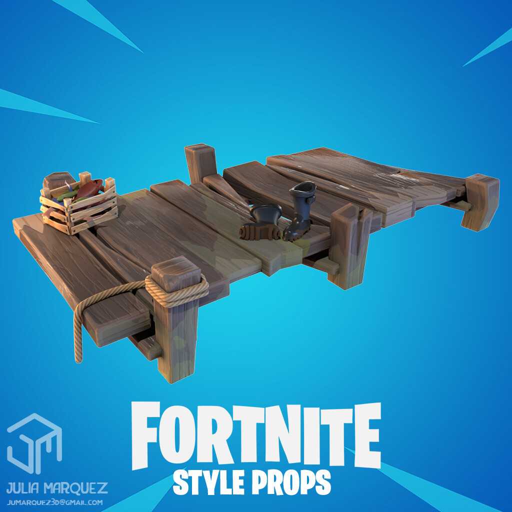 Artstation Fortnite Style Props